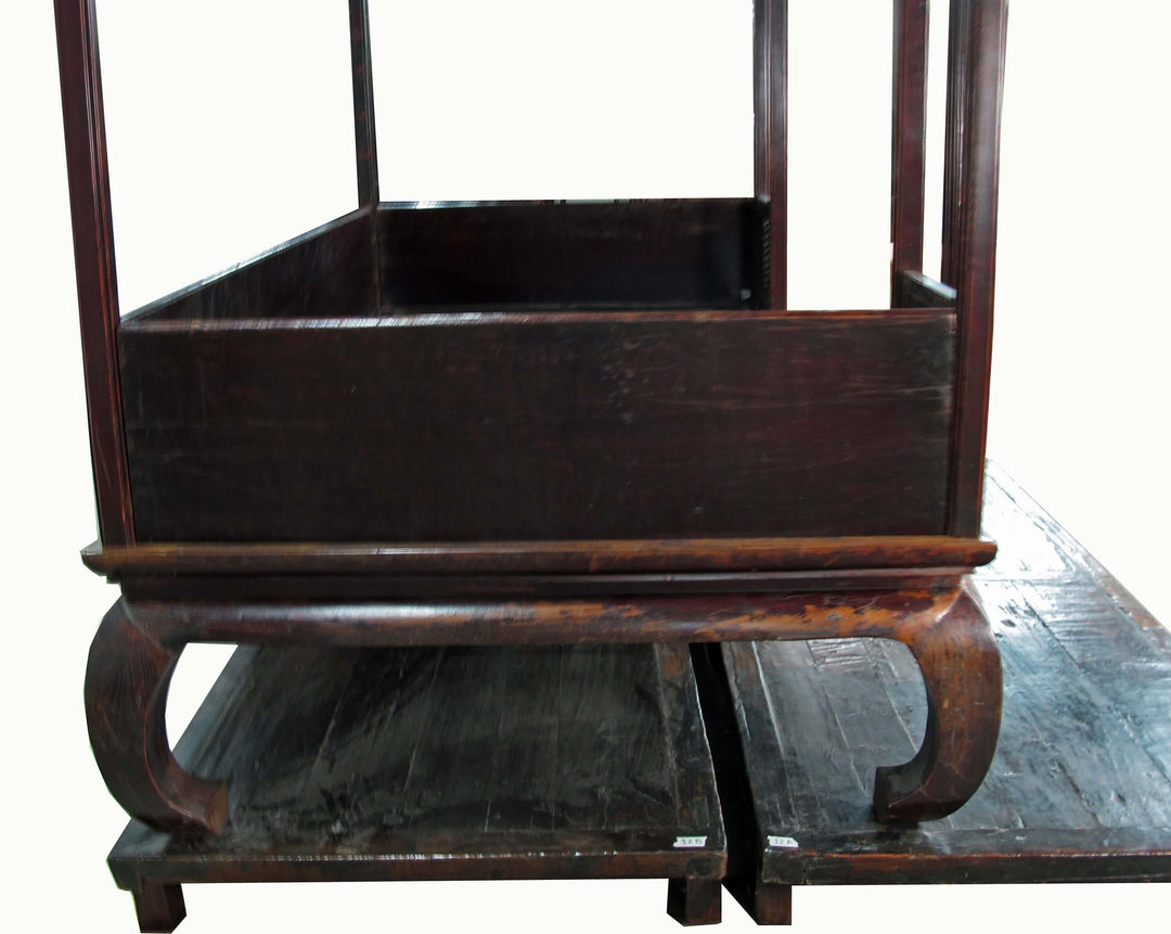 Authentic Rare 19th Antique Chinese Canopy Bed