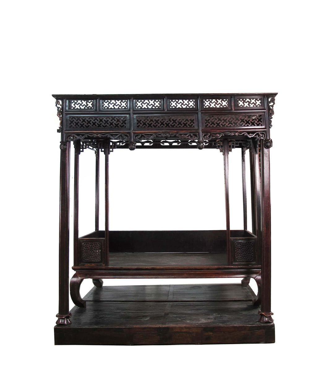 Authentic Rare 19th Antique Chinese Canopy Bed