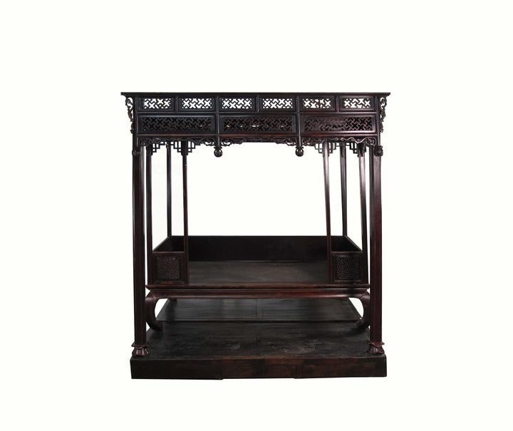 Authentic Rare 19th Antique Chinese Canopy Bed