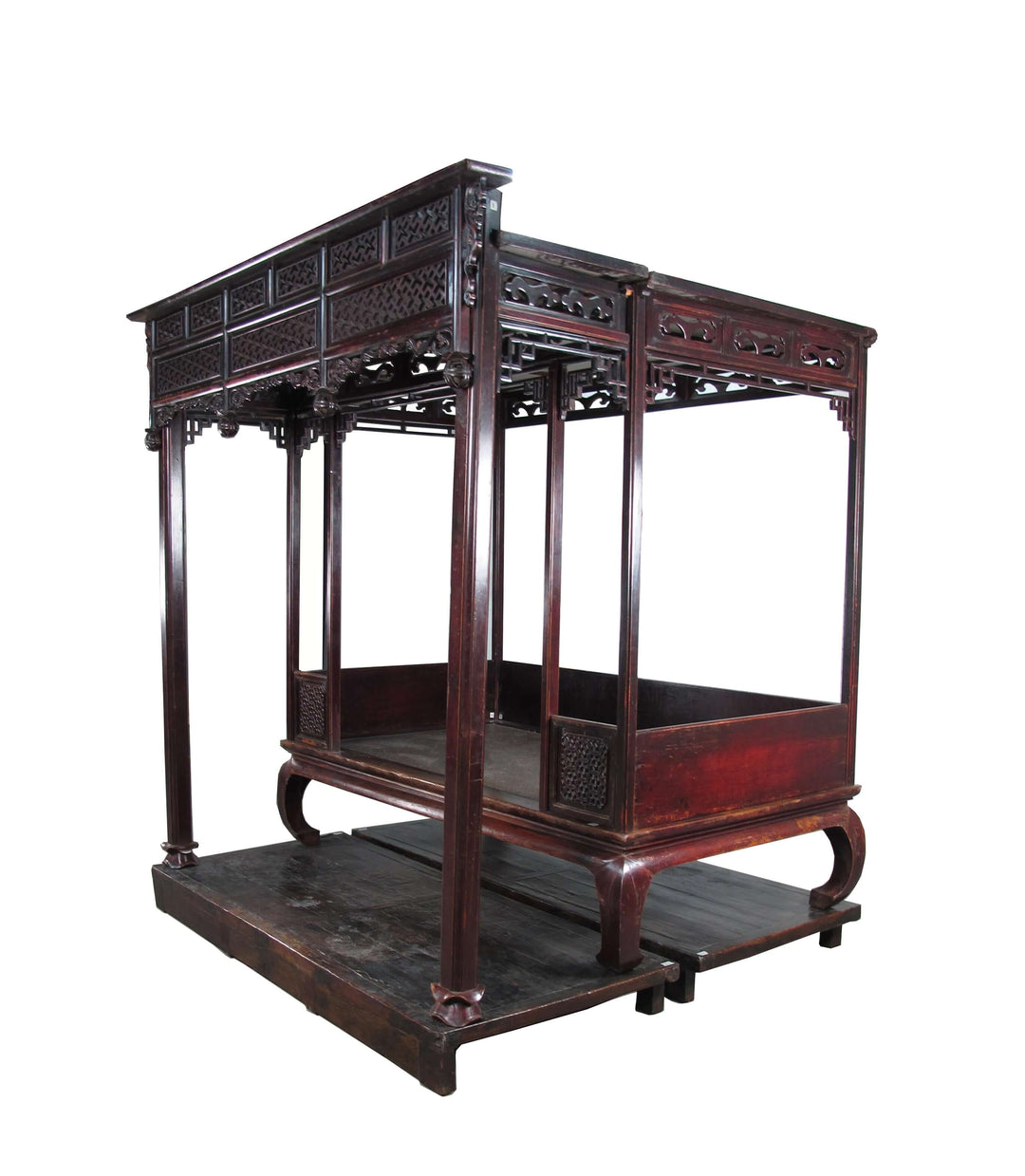 Authentic Rare 19th Antique Chinese Canopy Bed
