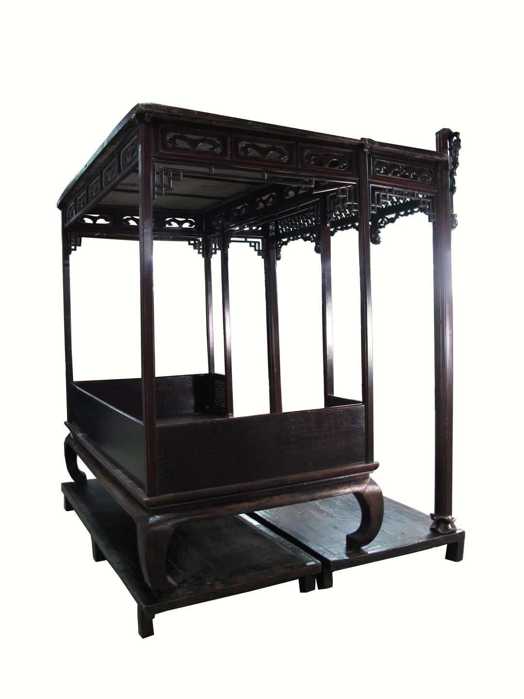 Authentic Rare 19th Antique Chinese Canopy Bed