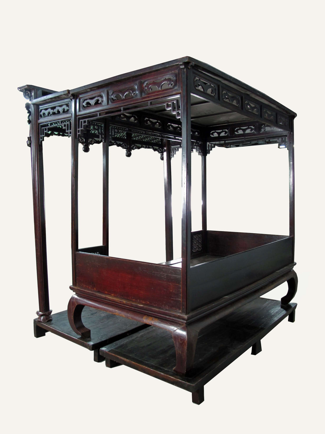 Authentic Rare 19th Antique Chinese Canopy Bed