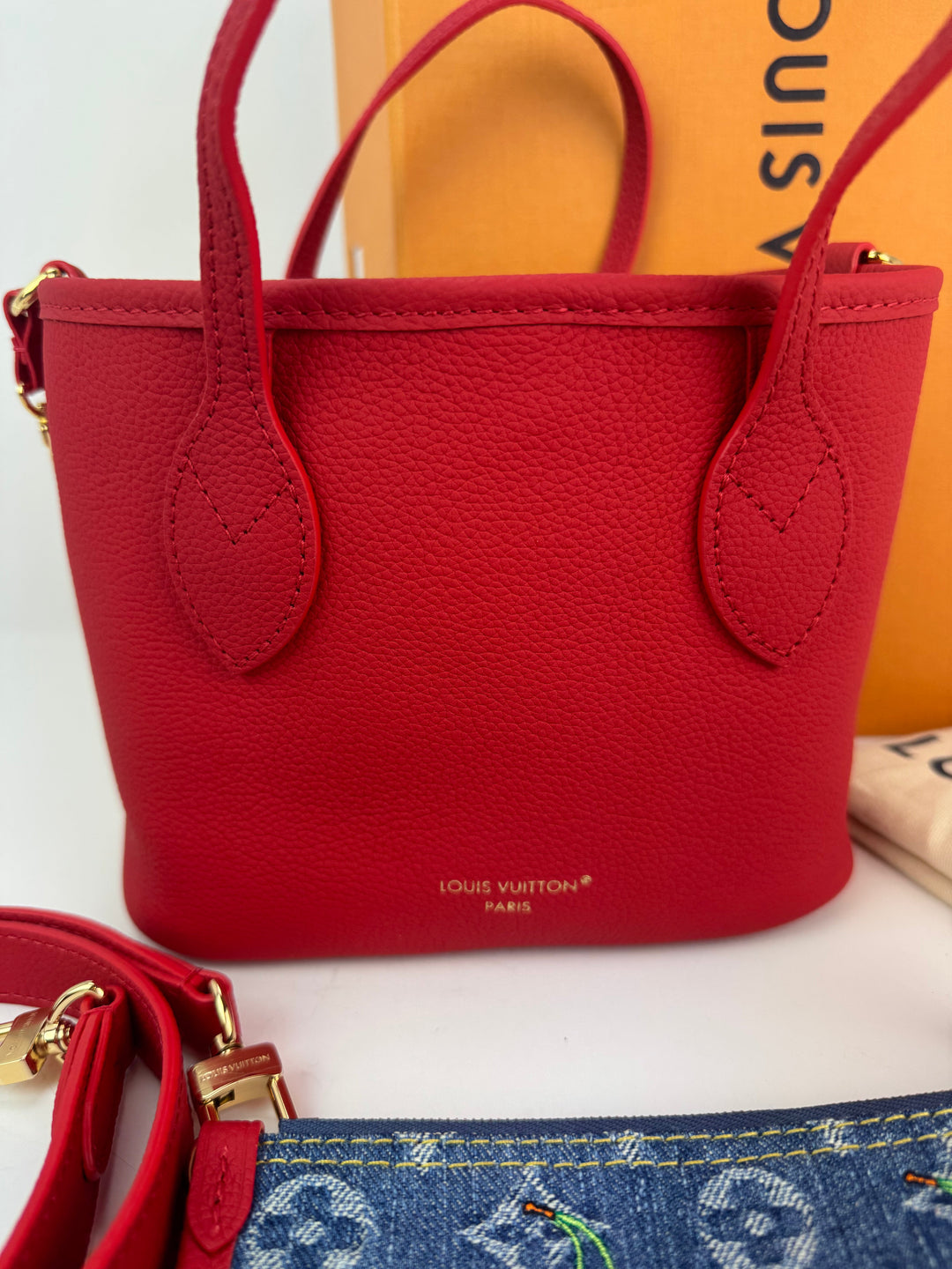 Louis Vuitton x Takashi Murakami Cerises Cherry Neverfull Inside Out BB