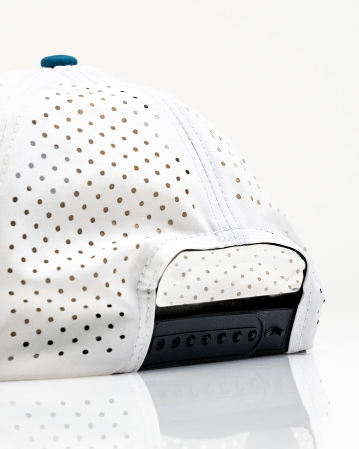Fishing Lure White - Perforated Rope Hat