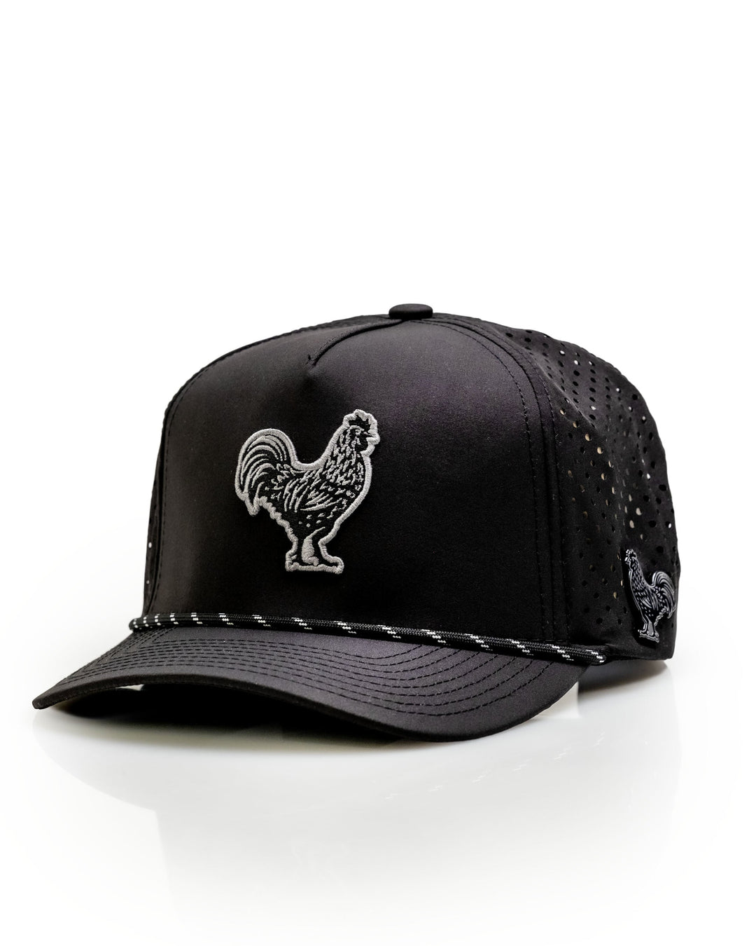 Black Cock Black - Perforated Rope Hat