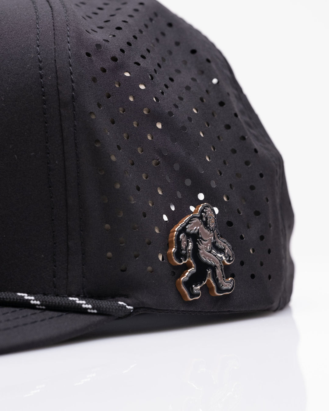 Sasquatch Black - Perforated Rope Hat