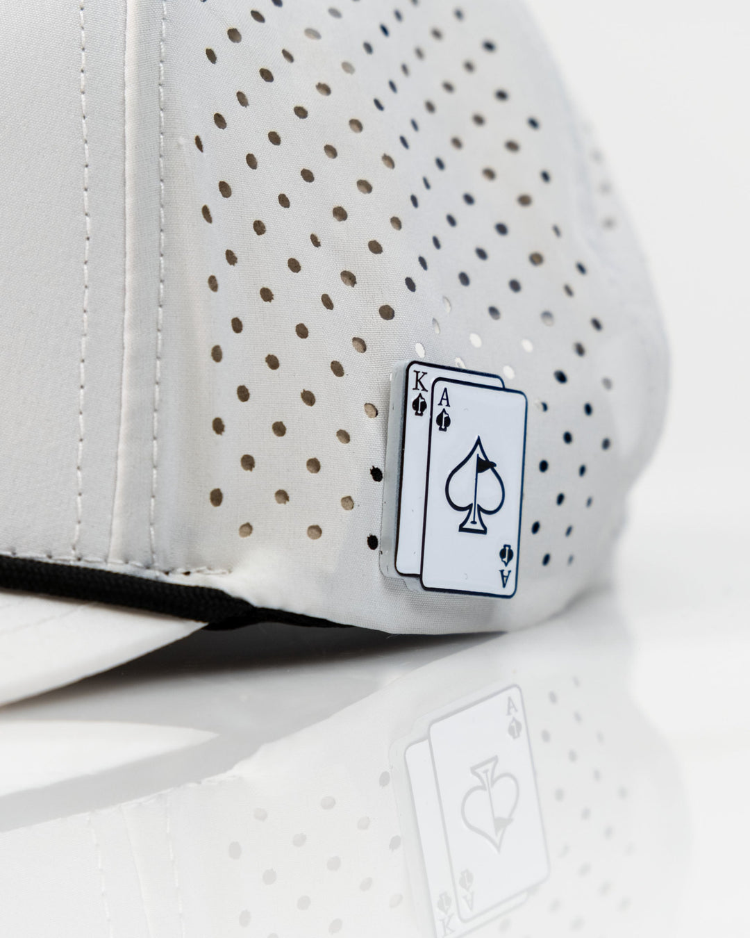 Ace/King White - Perforated Rope Hat