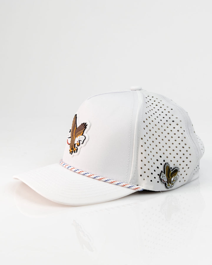 Freedom Eagle White - Perforated Rope Hat