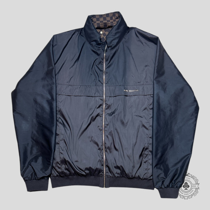 Louis Vuitton Reversible Checkered Damier Windbreaker in Brown