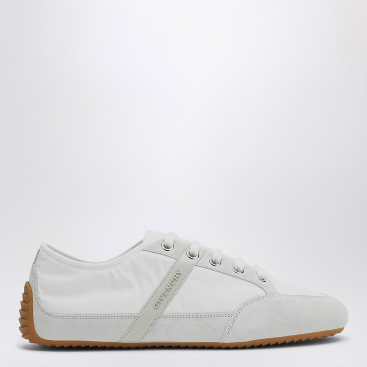 Givenchy White Silm Sneakers In Nylon And Suede Men