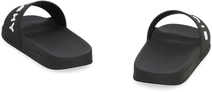 GIVENCHY Stylish Slide Sandals with Logo - 3 cm Rubber Sole