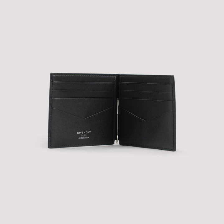 GIVENCHY 100% Leather Mini Bill Clip Wallet