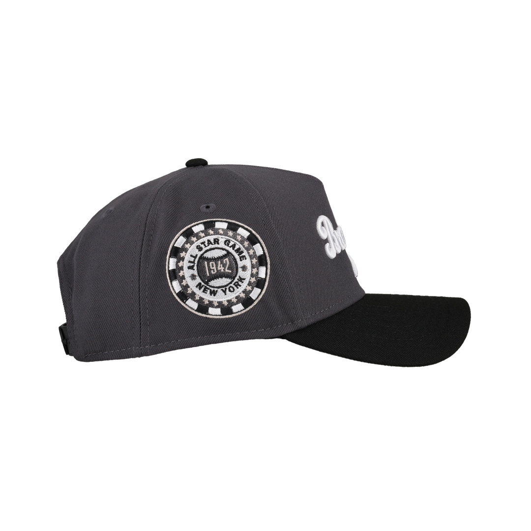 Brooklyn Dodgers 9Forty A Frame Snapback Hat (Graphite/Black)
