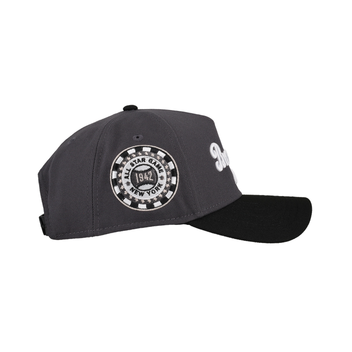Brooklyn Dodgers 9Forty A Frame Snapback Hat (Graphite/Black)