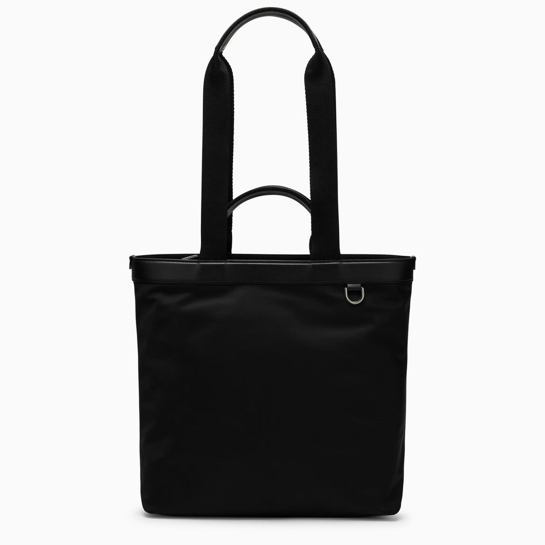 Dolce&amp;Gabbana Black Nylon Shopping Bag With Logo
