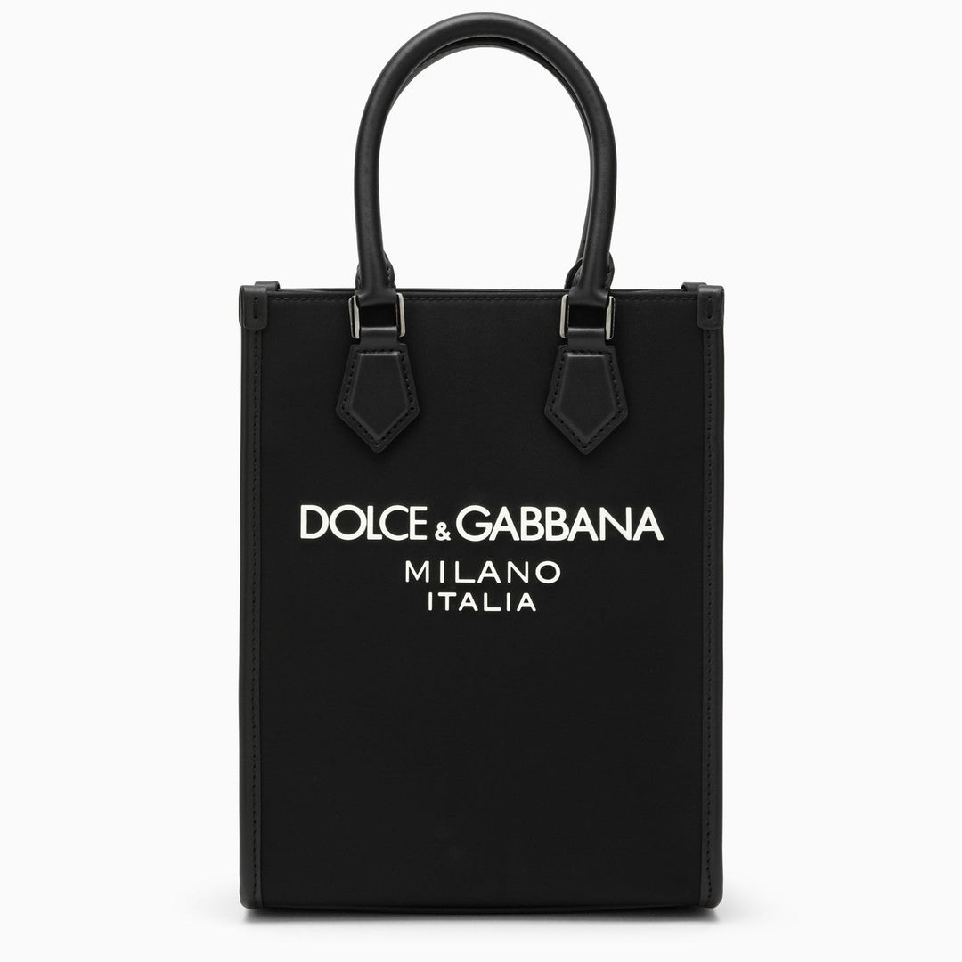 Dolce&amp;Gabbana Small Black Nylon Bag With Logo