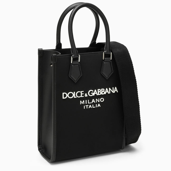 Dolce&amp;Gabbana Small Black Nylon Bag With Logo