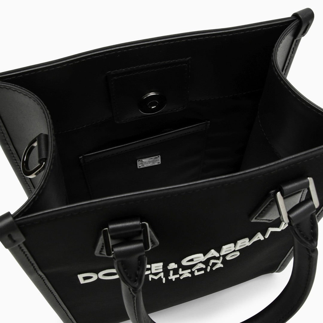 Dolce&amp;Gabbana Small Black Nylon Bag With Logo