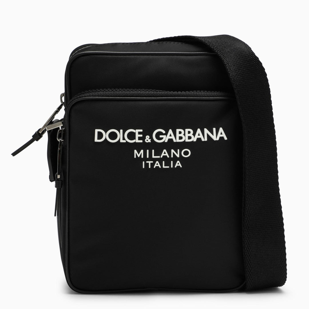 Dolce&amp;Gabbana Black Messenger Bag In Nylon