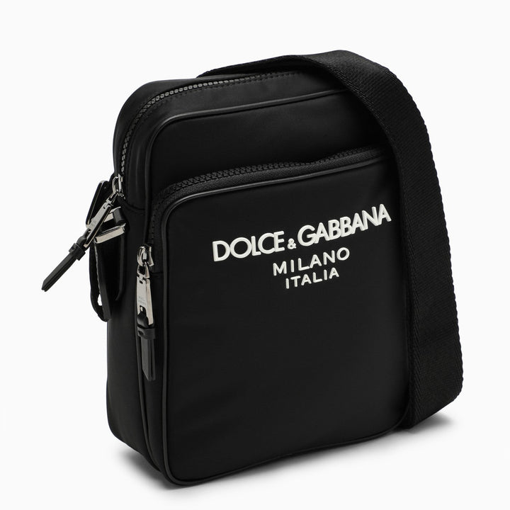 Dolce&amp;Gabbana Black Messenger Bag In Nylon