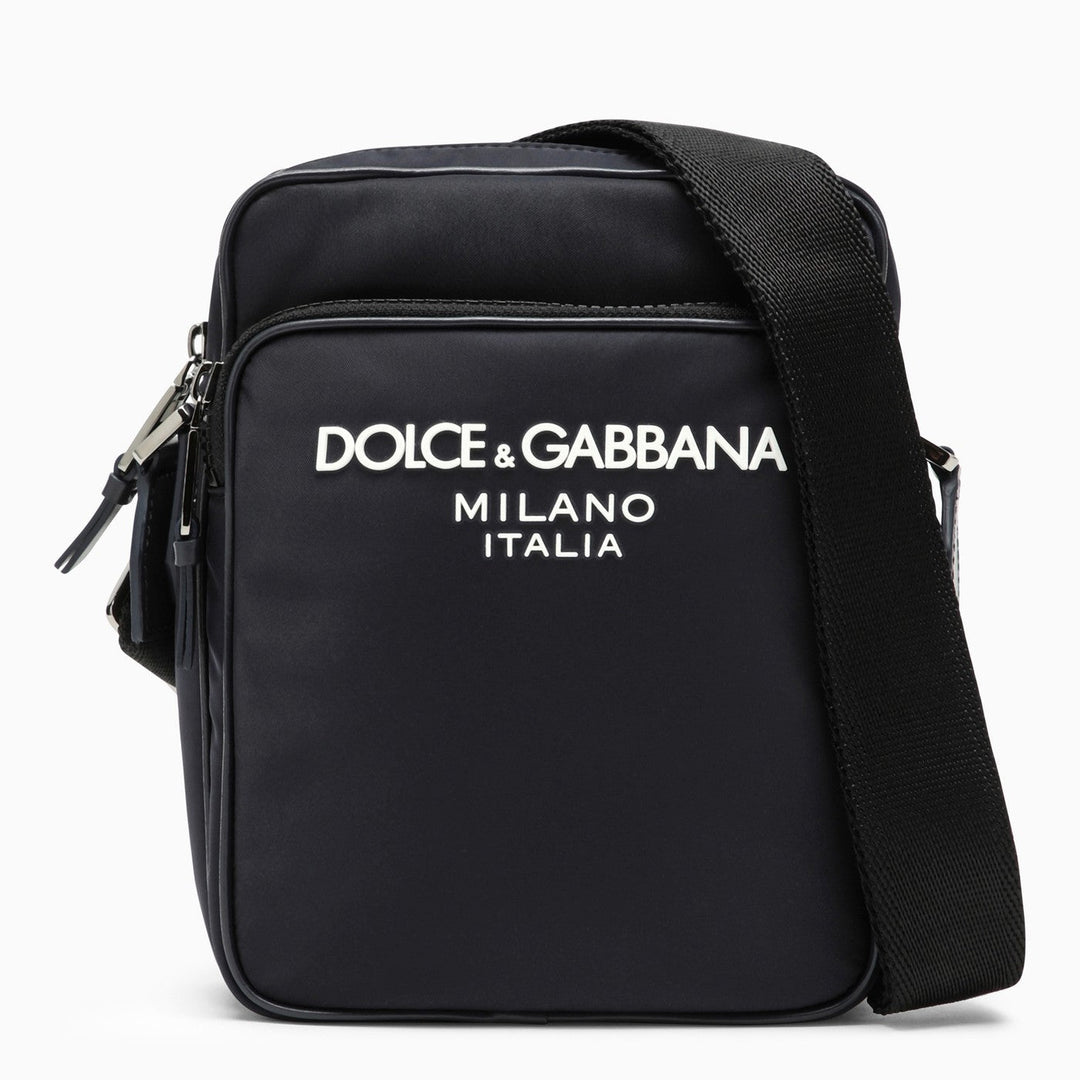 Dolce &amp; Gabbana Blue Messenger Bag In Nylon