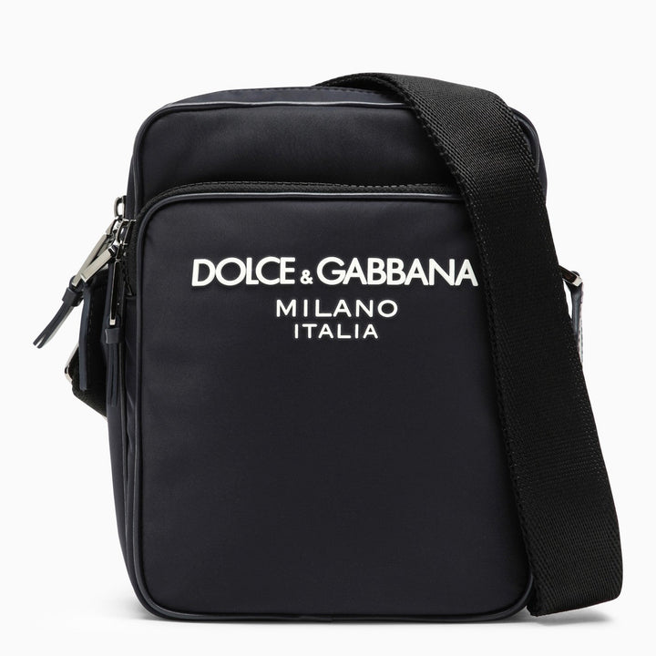 Dolce &amp; Gabbana Blue Messenger Bag In Nylon
