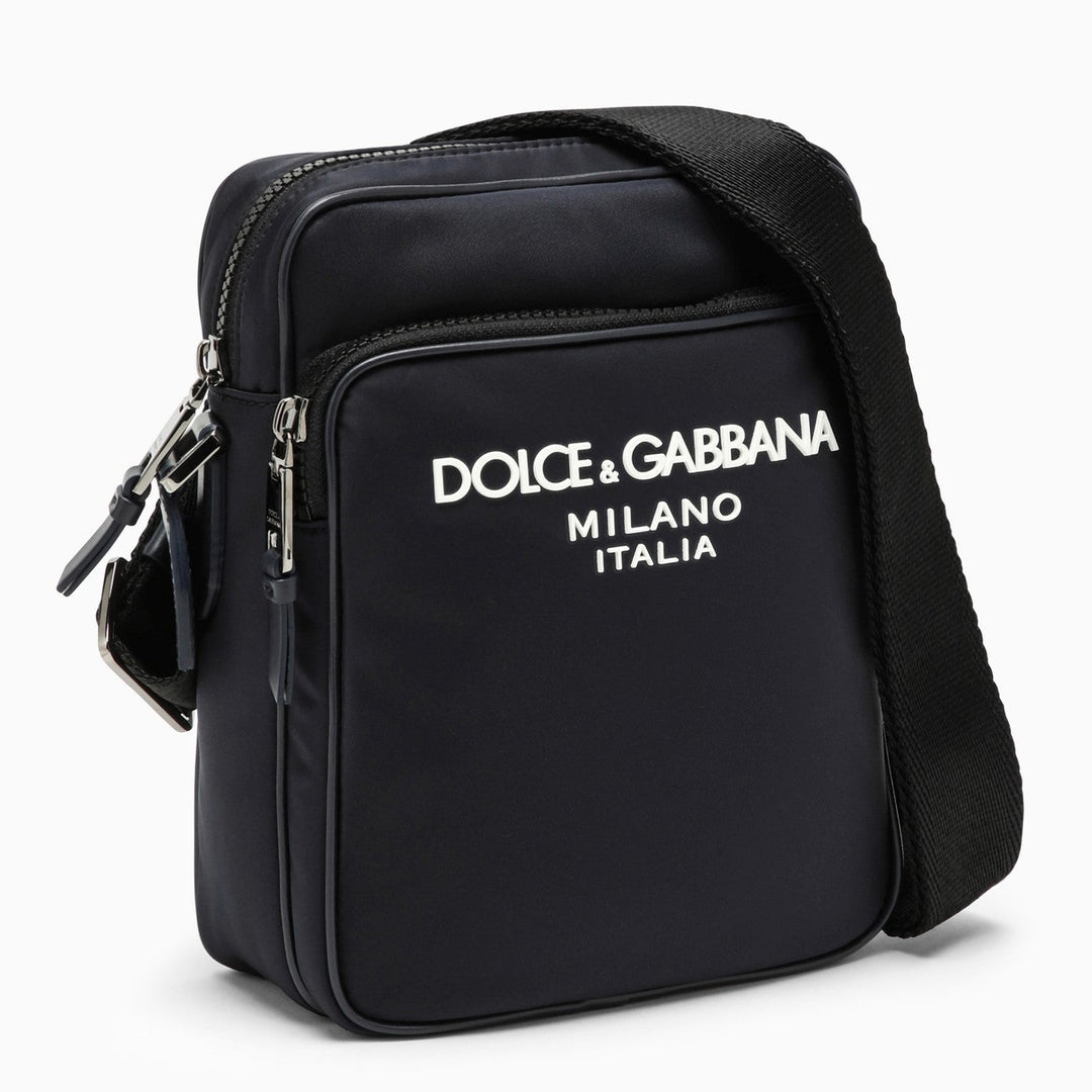 Dolce &amp; Gabbana Blue Messenger Bag In Nylon