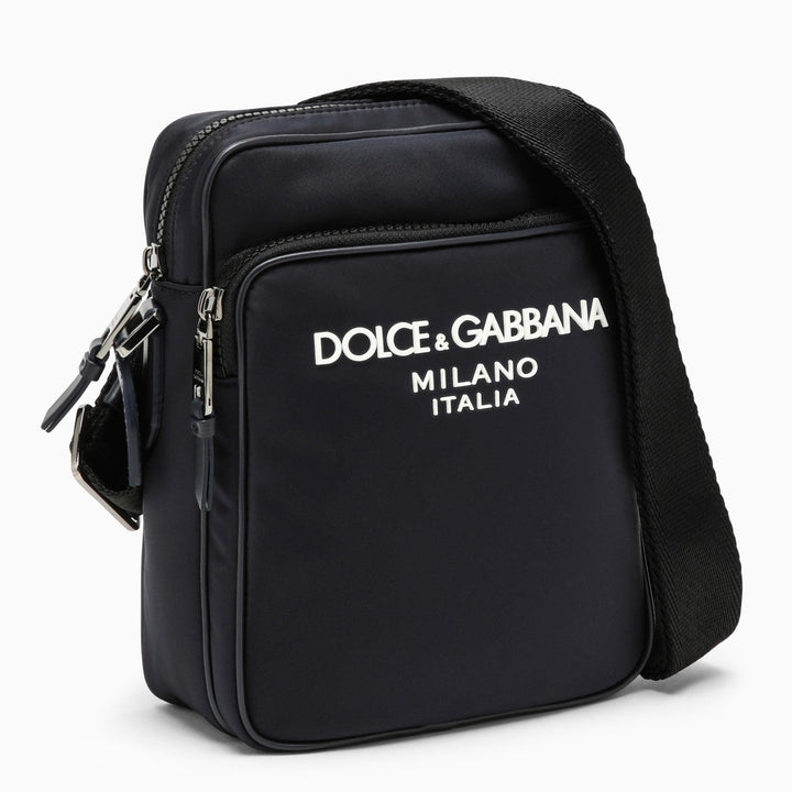 Dolce &amp; Gabbana Blue Messenger Bag In Nylon