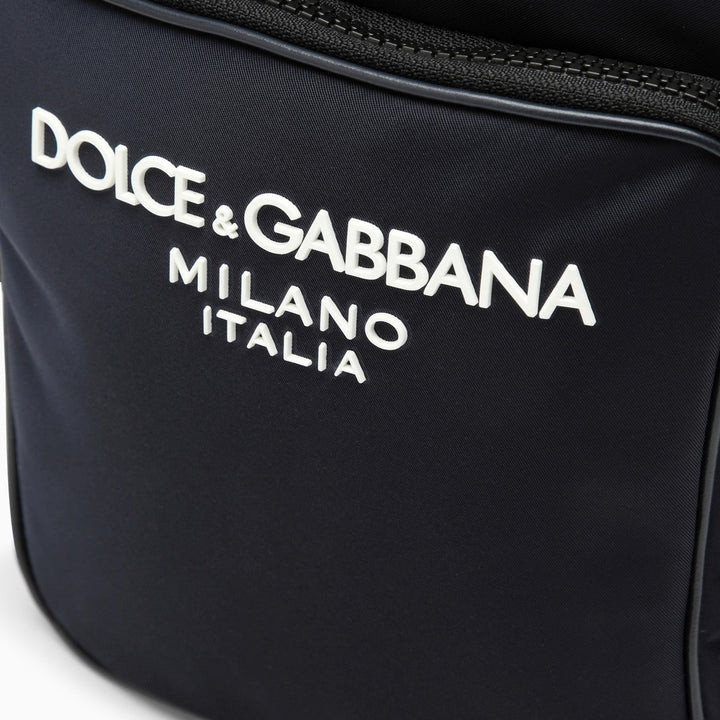 Dolce &amp; Gabbana Blue Messenger Bag In Nylon