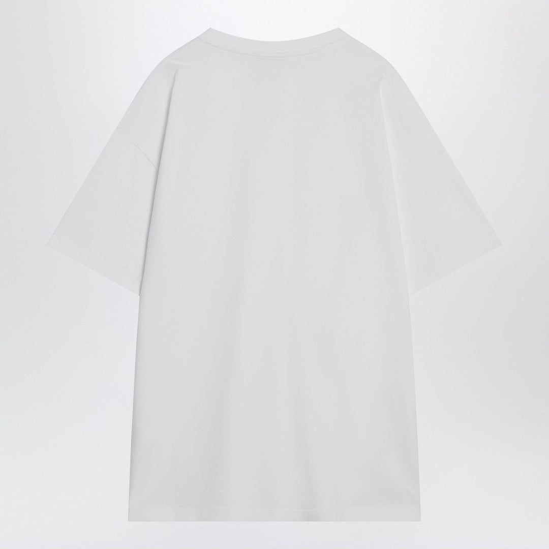 Givenchy White Cotton T-Shirt With Logo Patch Men