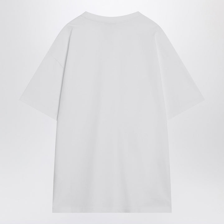 Givenchy White Cotton T-Shirt With Logo Patch Men