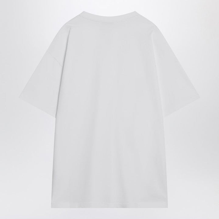 Givenchy White Cotton T-Shirt With Logo Patch Men