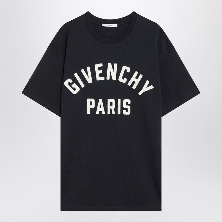 Givenchy Navy Short-Sleeved T-Shirt With Logo Men