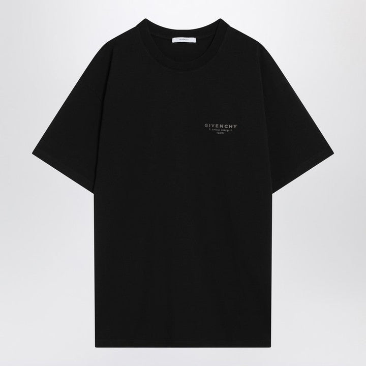 Givenchy Black Cotton T-Shirt With Logo Men