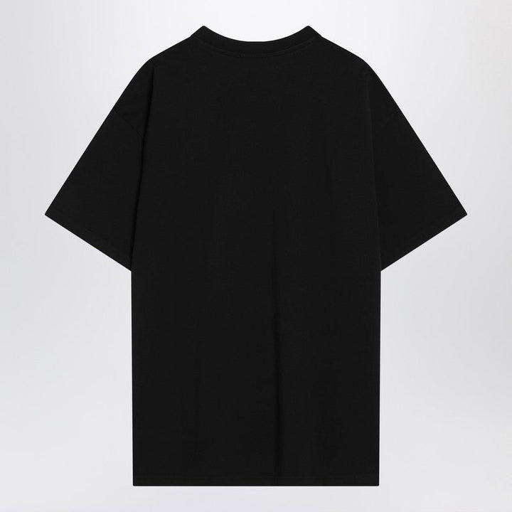 Givenchy Black Cotton T-Shirt With Logo Men