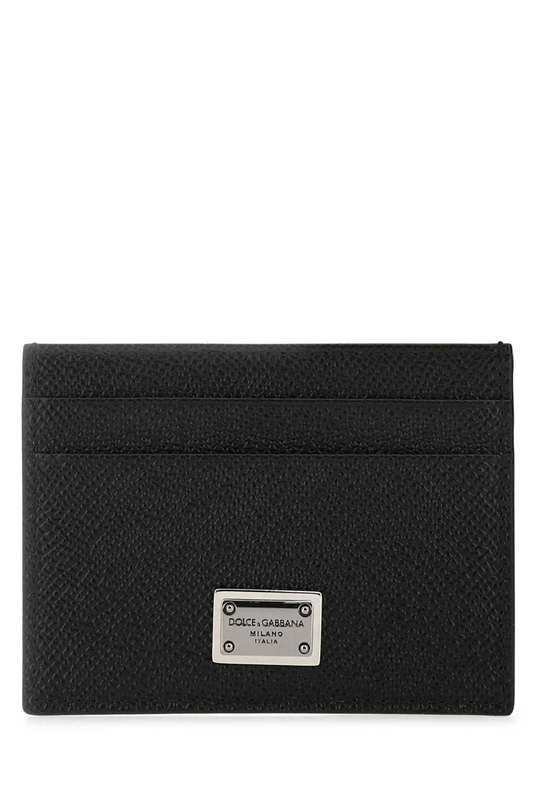 DOLCE &amp; GABBANA Mini Calfskin Card Holder with Four Slots
