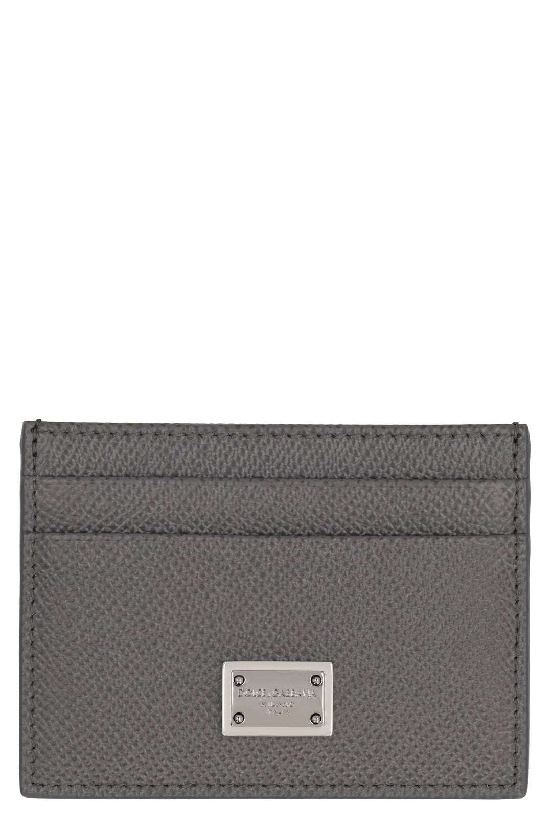 DOLCE &amp; GABBANA Mini Leather Card Holder with Dauphine Print