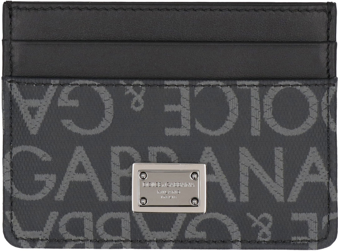 DOLCE &amp; GABBANA Logo Detail Mini Leather Card Holder