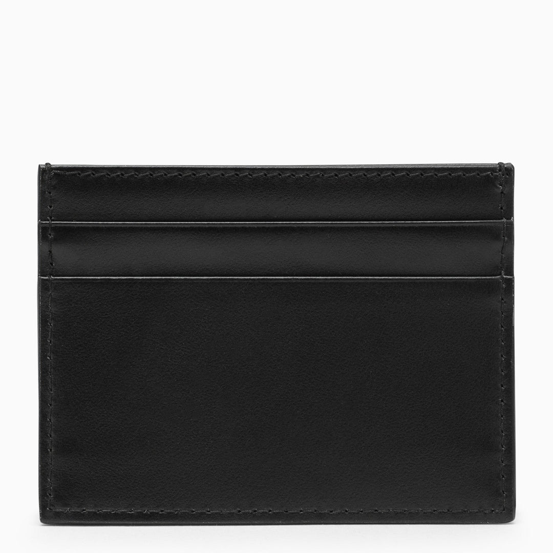 Dolce&amp;Gabbana Black Calfskin Card Holder With Logo