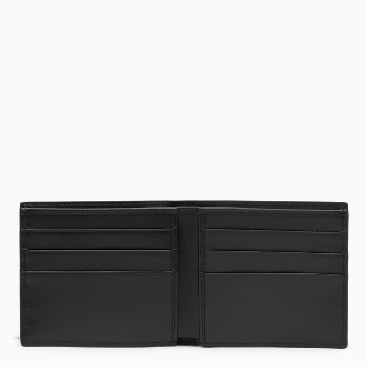 Dolce&amp;Gabbana Black Leather Bi Fold Wallet With Logo