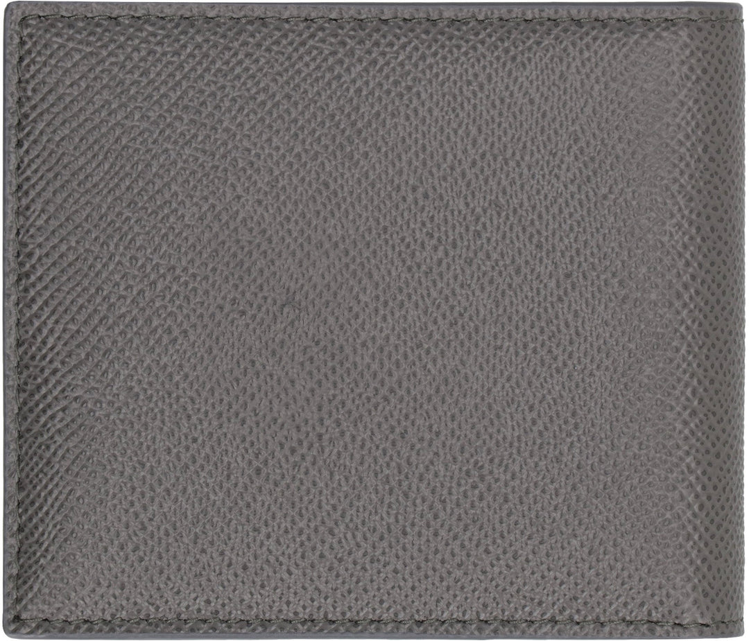 DOLCE &amp; GABBANA Leather Flap-Over Wallet - Compact Size