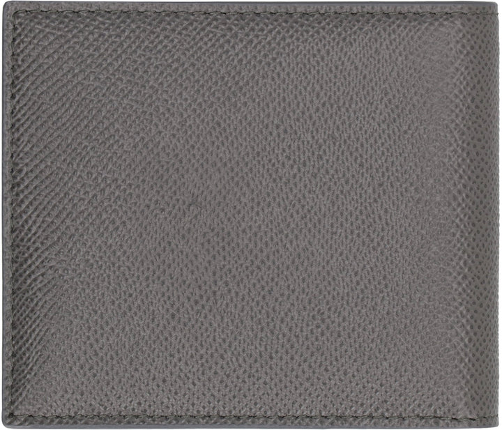 DOLCE &amp; GABBANA Leather Flap-Over Wallet - Compact Size