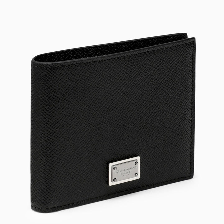 Dolce &amp; Gabbana Black Leather Wallet With Logo