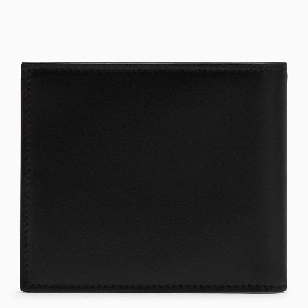 Dolce&amp;Gabbana Black Leather Bi Fold Wallet With Logo