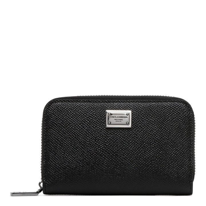 DOLCE &amp; GABBANA Premium Vitello Leather Mini Wallet for Men