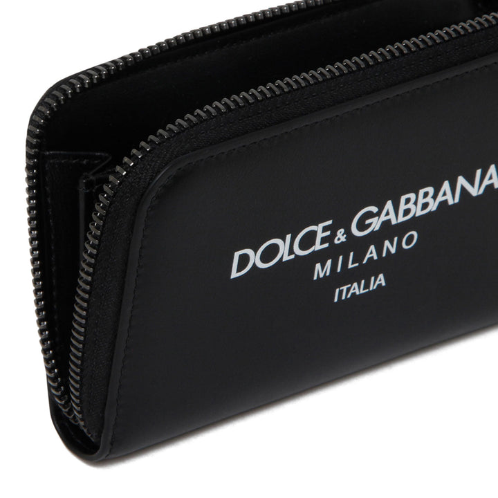 DOLCE &amp; GABBANA Premium Calfskin Mini Wallet for Men