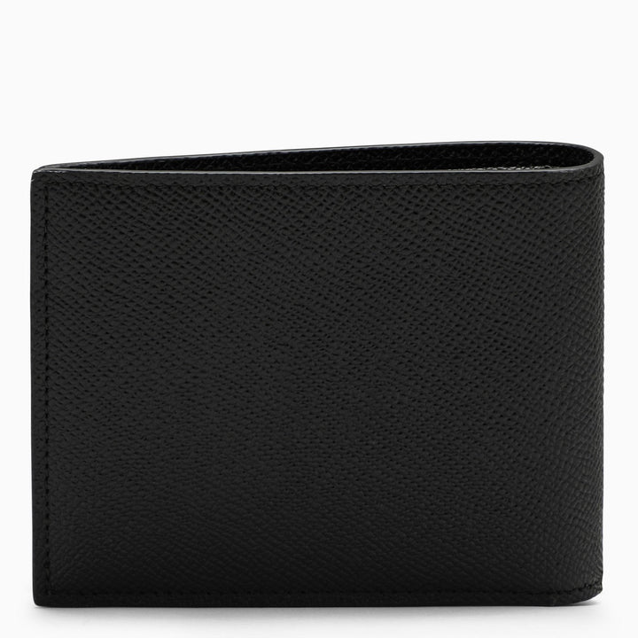Dolce &amp; Gabbana Black Leather Bi Fold Wallet