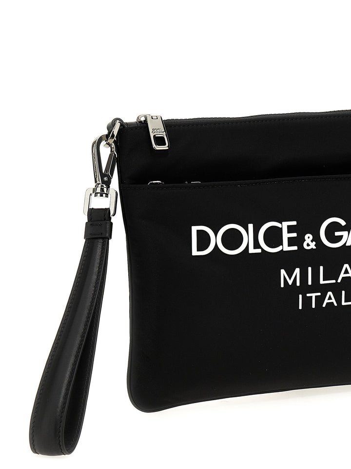 Dolce &amp; Gabbana Logo Print Clutch Bag