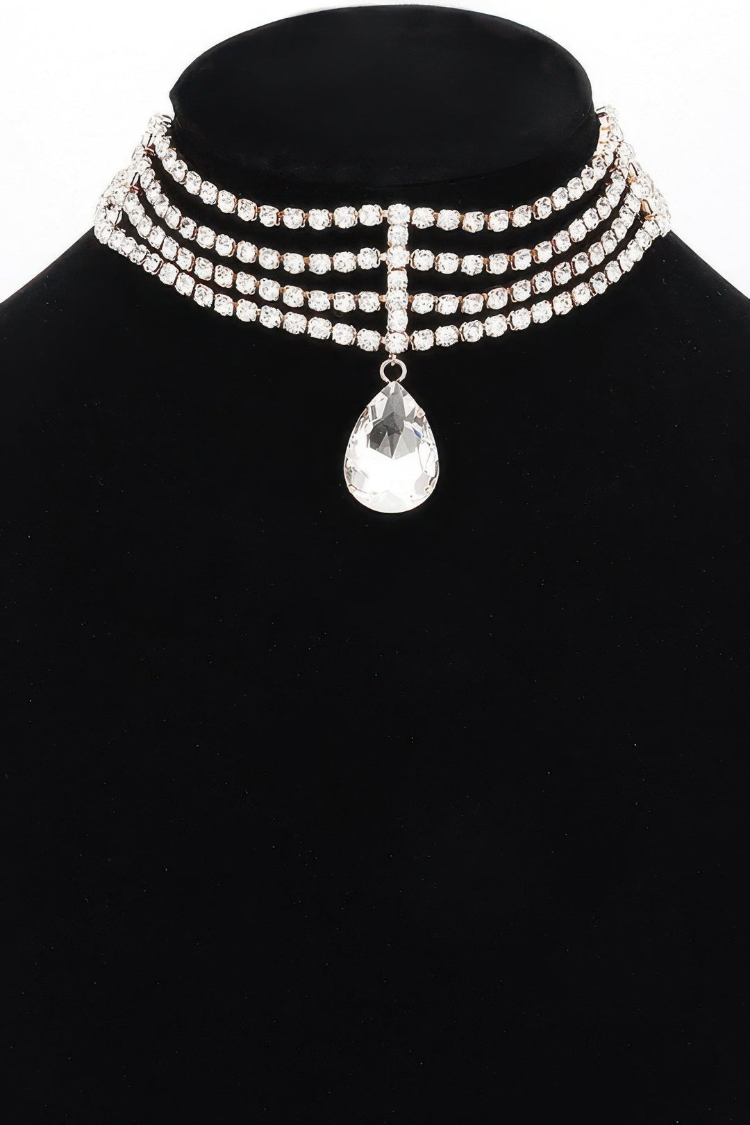 BROADWAY Rhinestone Choker &amp; Crystal Pendant: NYFW BYMANYC ® New York