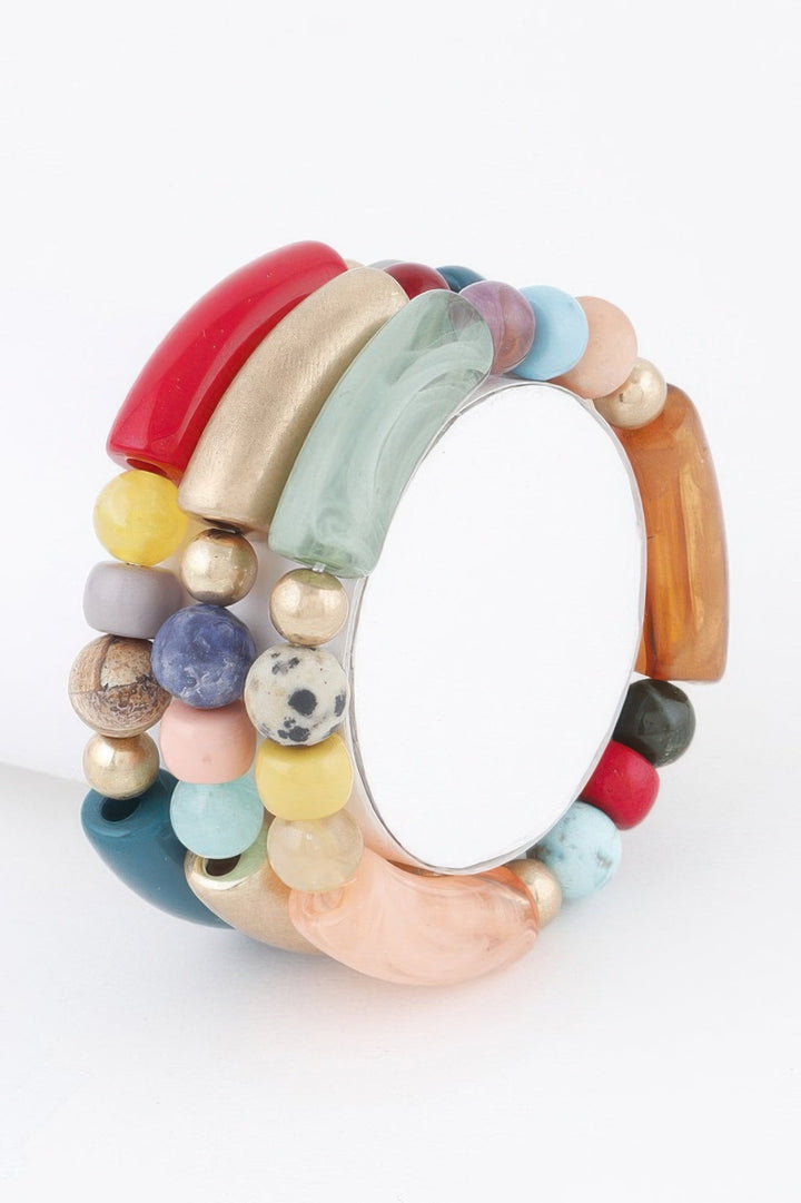 BROOKLYN Two-Toned Bead Bracelet - New Collection Los Angeles - BYMANYC ® New York
